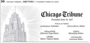 Chicago Tribune masthead -- chicagotribune.com