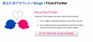 Flickr: Add a weblog