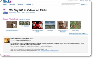 Flickr: We Say NO to Videos on Flickr
