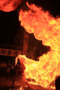 Narazawa Shrine Festival (Tengu Fire Dance), Iiyama, Nagano 20110917