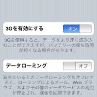 Data Roaming on iPhone 3G should be turned off.