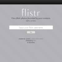 Flistr - View Flickr Photos Favorited by Your Contacts