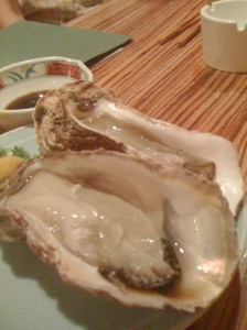 Fresh Oysters, Izakaya Amimoto, Nigiata