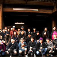 Group photo in Ichishima Sake Brewery