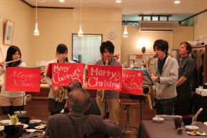 Yoru Cafe (Night Cafe), Machi Cafe "Link" operated by Keiwa College, Shibata, Niigata